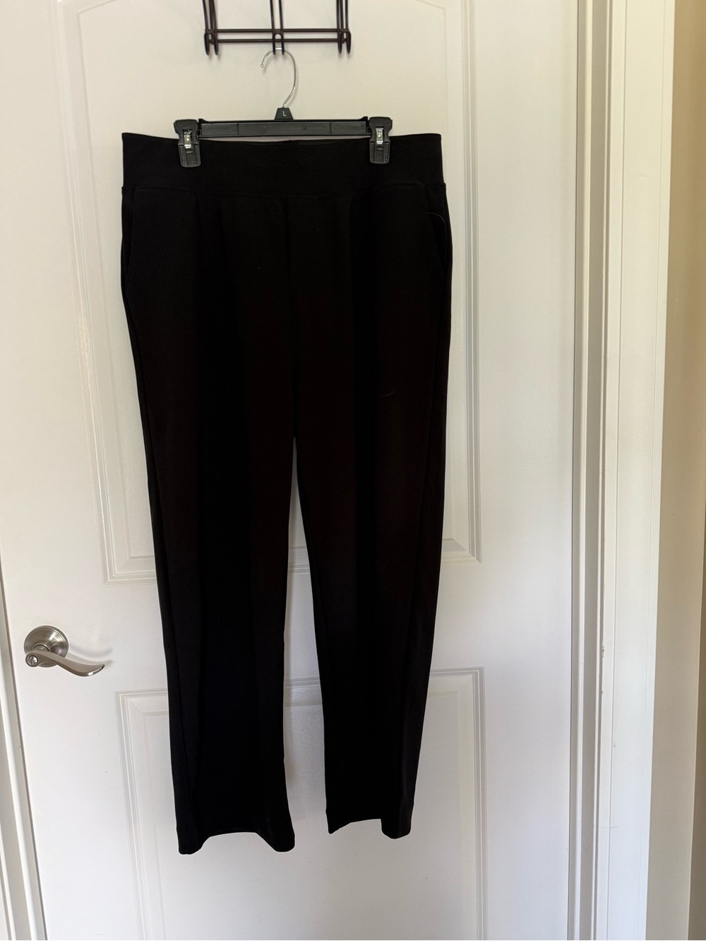 NaNa Black Pull-On Straight Leg Trousers